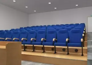 Konverentsisaal, mille põrandal on DPG õhujagajad